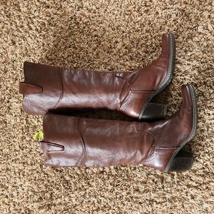 Well loved Sundance knee high leather boots